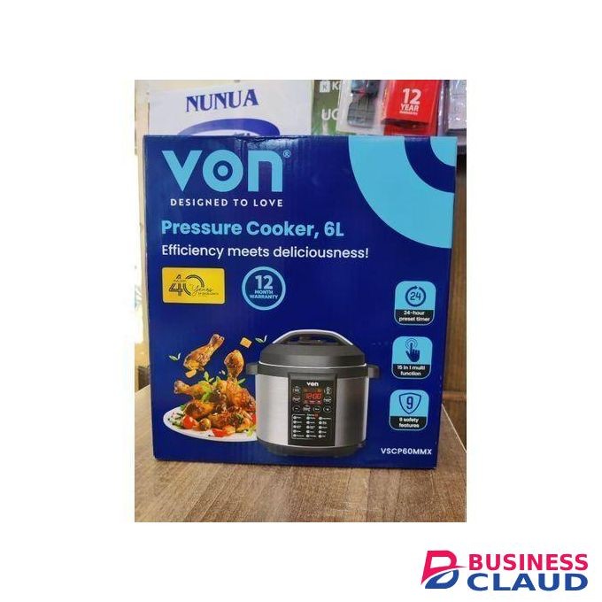 Von Electric Pressure Cooker 6Litres