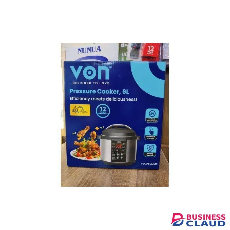 Von Electric Pressure Cooker 6Litres