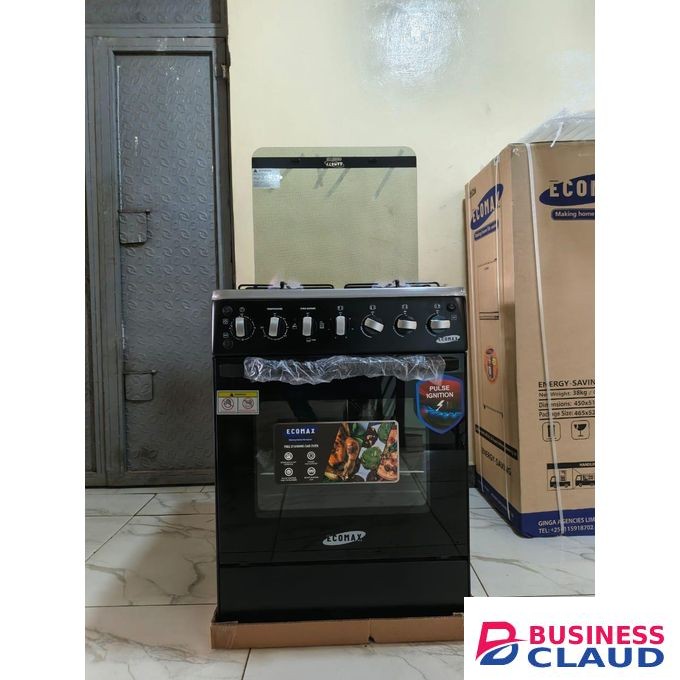 Ecomax 50*55, 3Gas + 1 Electric Hotplate With Electric Oven Cooker + FREE GIFTS