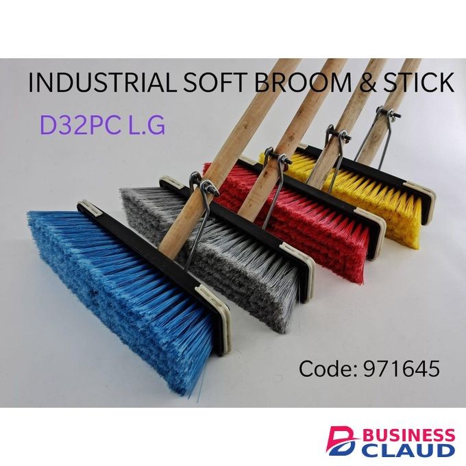 1 pc Soft broom with handle