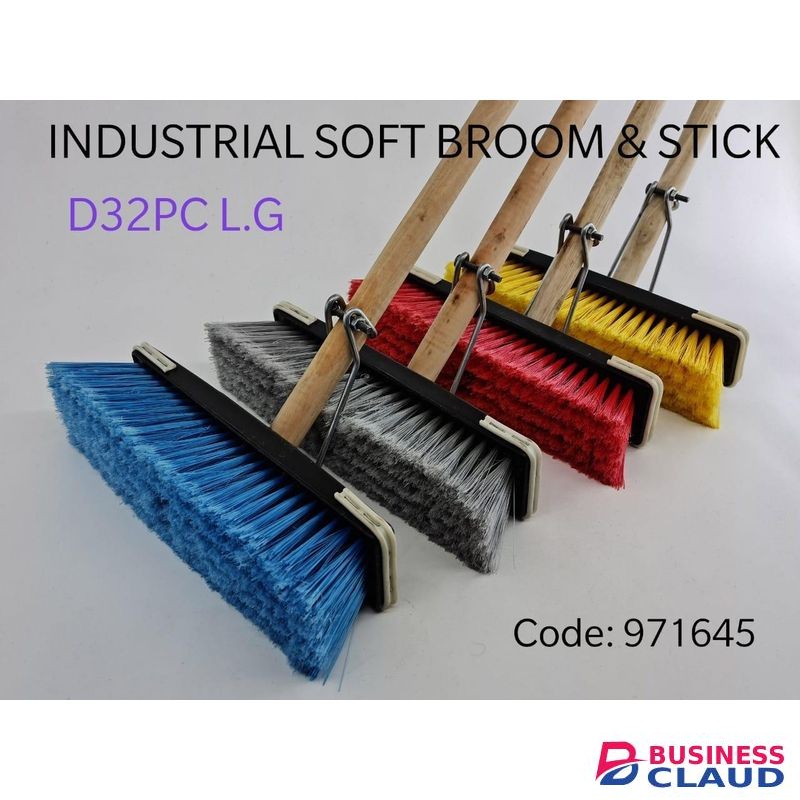 1 pc Soft broom with handle