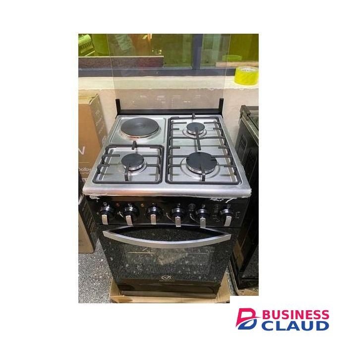 Sarah Free Standing Cooker 50* 50, 3 Gas Pool Jet Burners + 1 Hotplate ,Electric Oven With Auto Ignition
