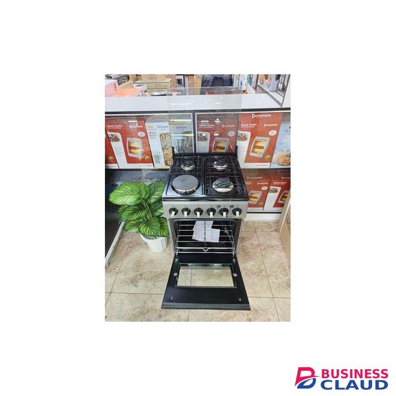 Nunix 50by55cm 3G+1E hotplate electric oven free standing cooker with 2m gas pipe