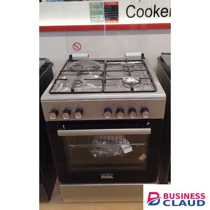 VON 60*60 simfer 3+1 standing cooker with gas sensor and food warmer