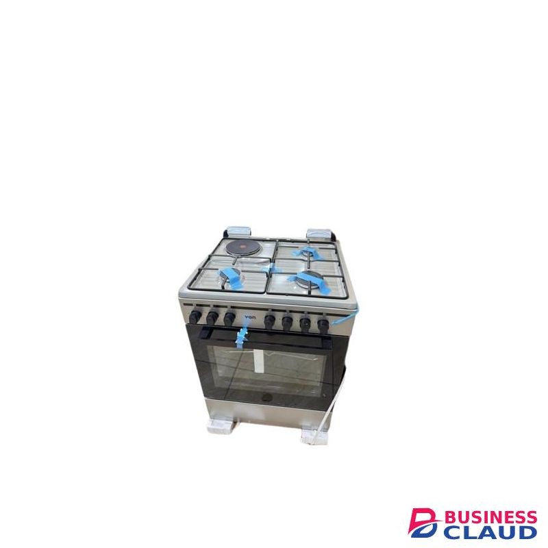 VON 3 Gas +1 Electric 55x60 free standing cooker with Electric Oven 1yr Warranty with a free gift