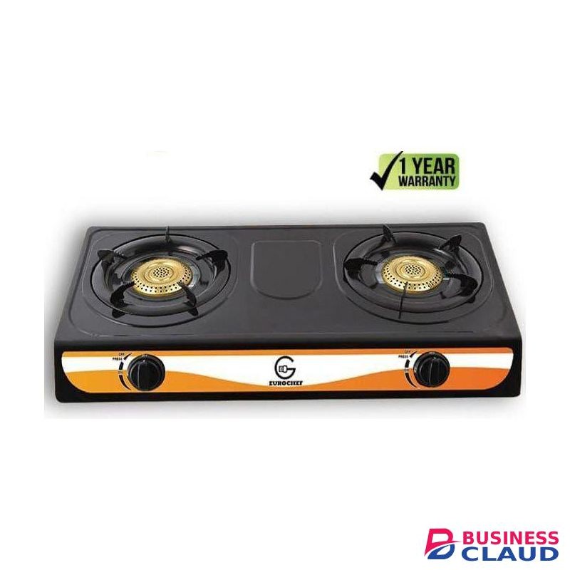 Eurochef 2 Burner stainless Table Top Gas Cooker stove