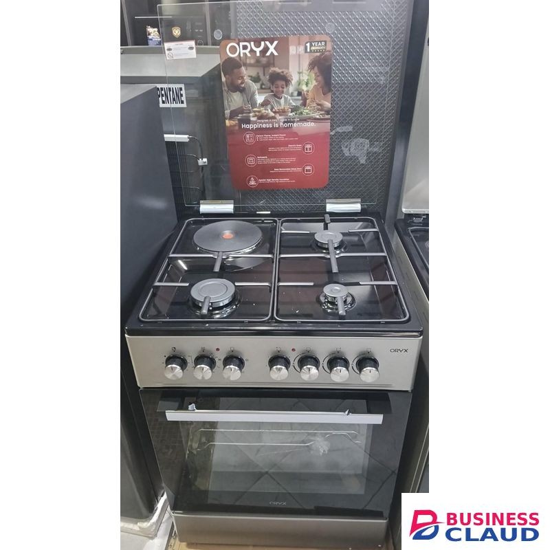 Oryx 60 X 60, 3 Gas Jet Pool Burners + 1 Rapid Plate Cooker with ROTISSERIE & Electric Oven