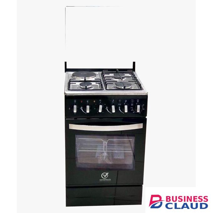 Sarah Free Standing Cooker 50* 50, 3 Gas Pool Jet Burners + 1 Hotplate ,Electric Oven+1YEAR WARRANTY