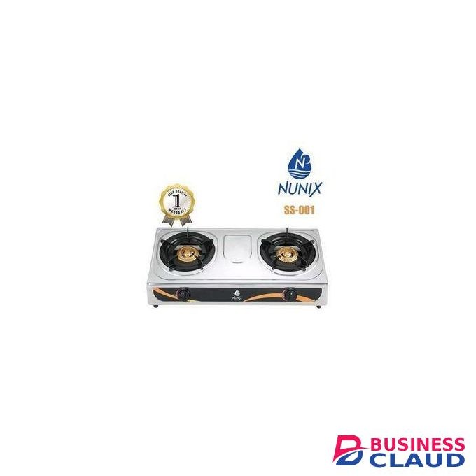 Nunix Auto Ignition Two Burner Tabletop Gas Cooker Stove,Auto-Ignition Two-Burner Tabletop Gas Cooker Stove for Instant Lighting
