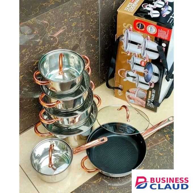 Yemitei 12 pcs stainless cookware.