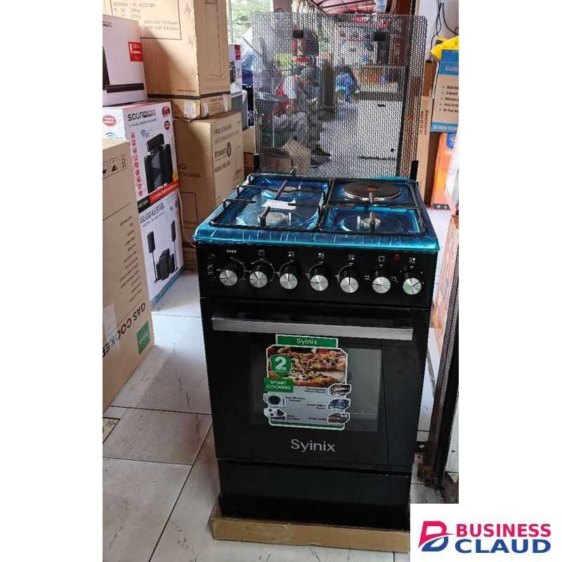 Syinix 50×50, 3Gas +1 Electric Hot Plate, Electric Oven Cooker