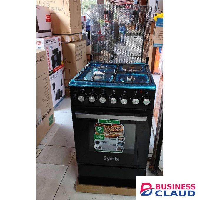 Syinix 50×50, 3Gas +1 Electric Hot Plate, Electric Oven Cooker
