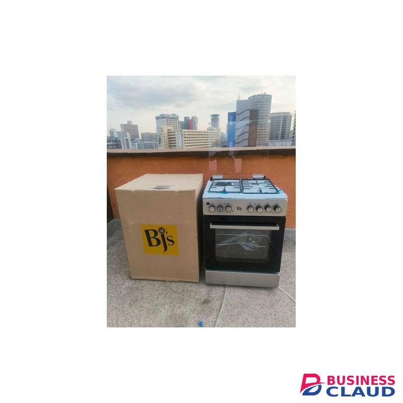 BJS 60cm X60cm 3gas +1 Electric Hotplate With Turbo Fan 60l Oven Capacity Standing Cooker