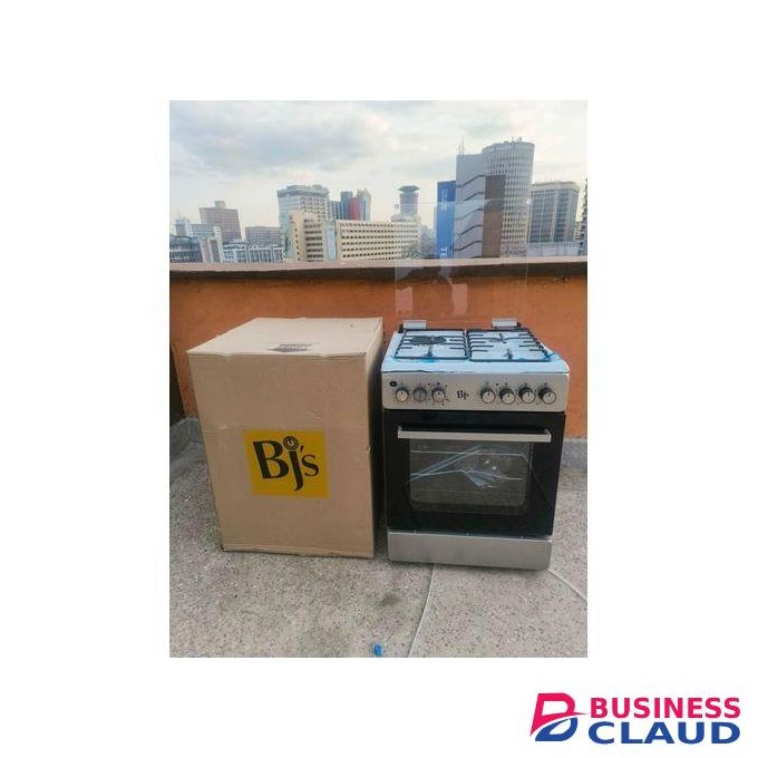 BJS 60cm X60cm 3gas +1 Electric Hotplate With Turbo Fan 60l Oven Capacity Standing Cooker