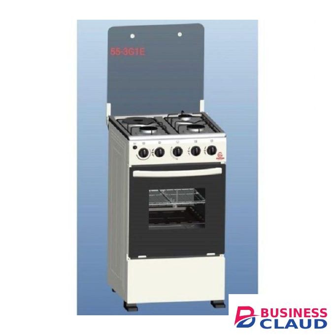 Eurochef Free standing 4gas 50*55 gas stove with electric oven