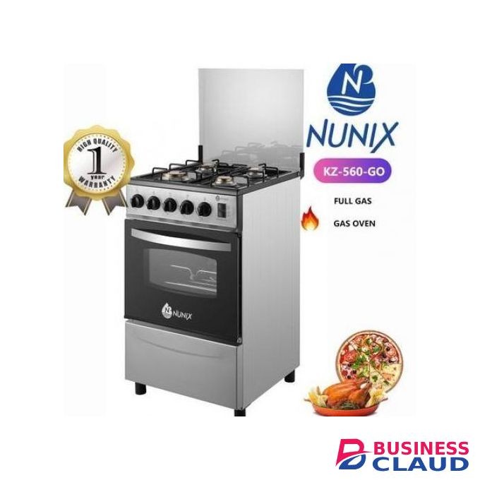Nunix Free standing 4 gas with gas oven