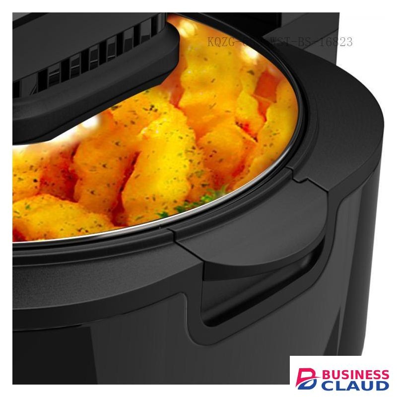 WINNING STAR Air Circulation Fryer 4.5L with Visible Window Oven LED Touch Panel Temperature Control Visual Air Frying /Multi-Function Air Cooker Suitable for Fried Chicken Pieces, French Fries, Egg Molds, Grilling, baking donuts and caked