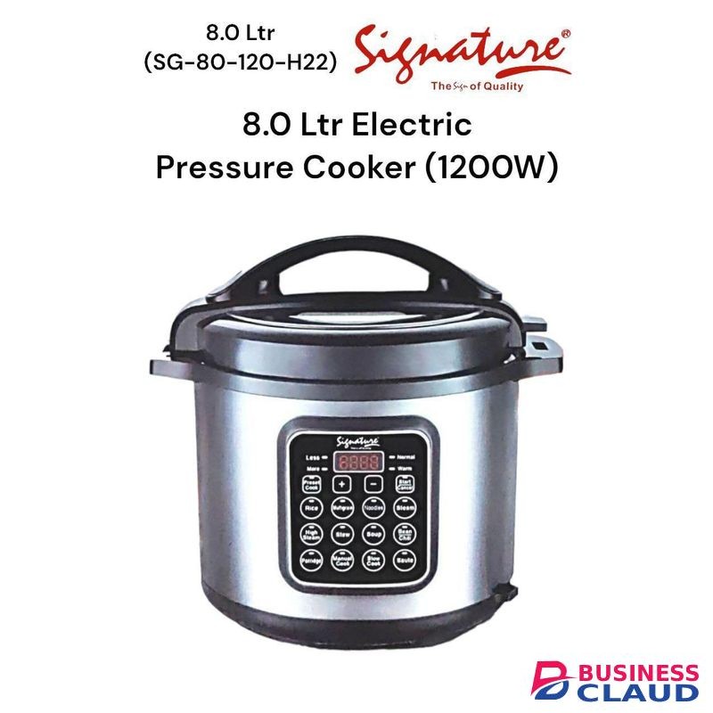 Signature Smart Electric Pressure Cooker -8L-1200W