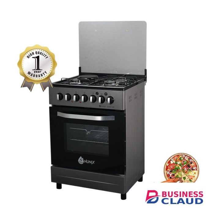 Nunix 60×60 3+1 Free Standing Cooker with Electric oven c traysomes with baking