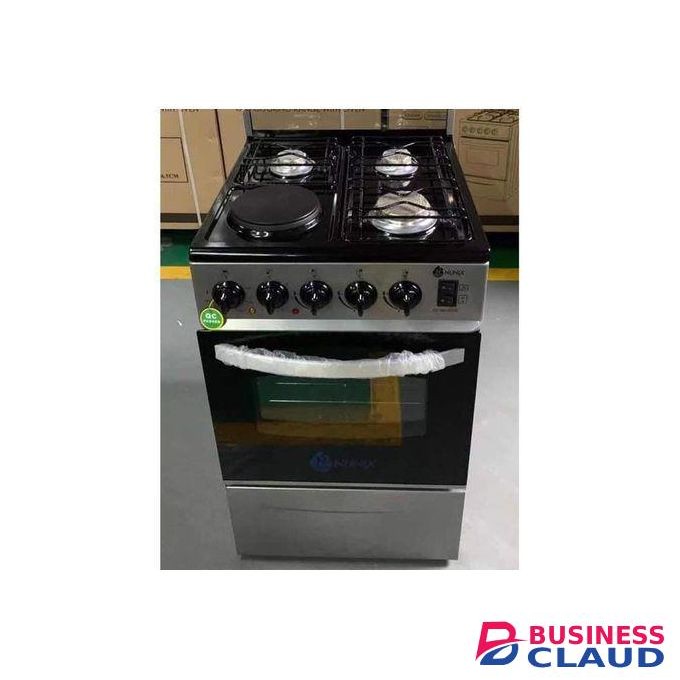 Nunix 3 gas + 1 Electric Free Standing Gas Cooker with electric oven