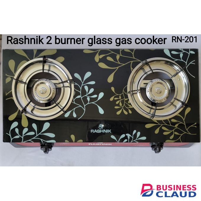 Rashnik Double glass burner gas stove cooker @2999