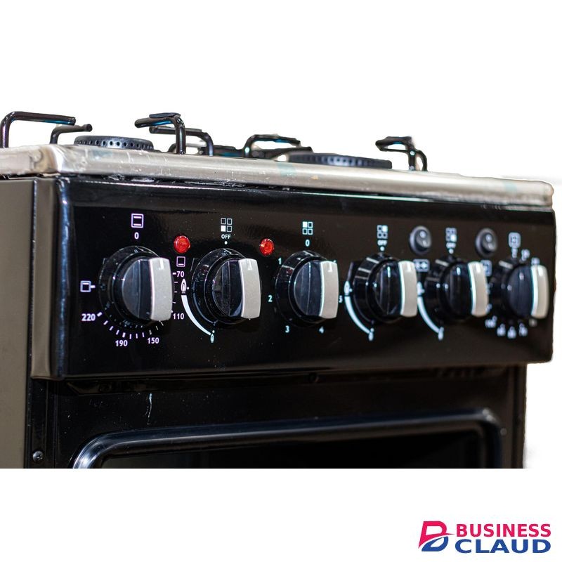 VOLSMART 60x60 Cooker ,3 Gas Jet Burners, 1 Hot Plate,Electric Oven+ Grill, Free Regulator+Gas Pipe