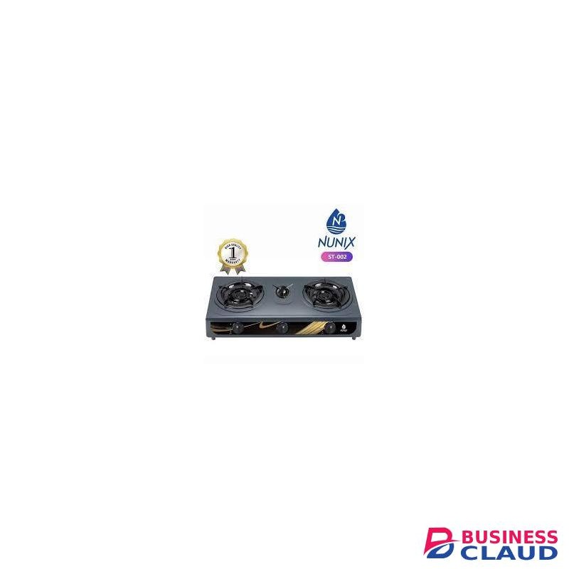 Nunix ST-002 Table Top Double Burner Gas Stove Cooker – Efficient & Stylish