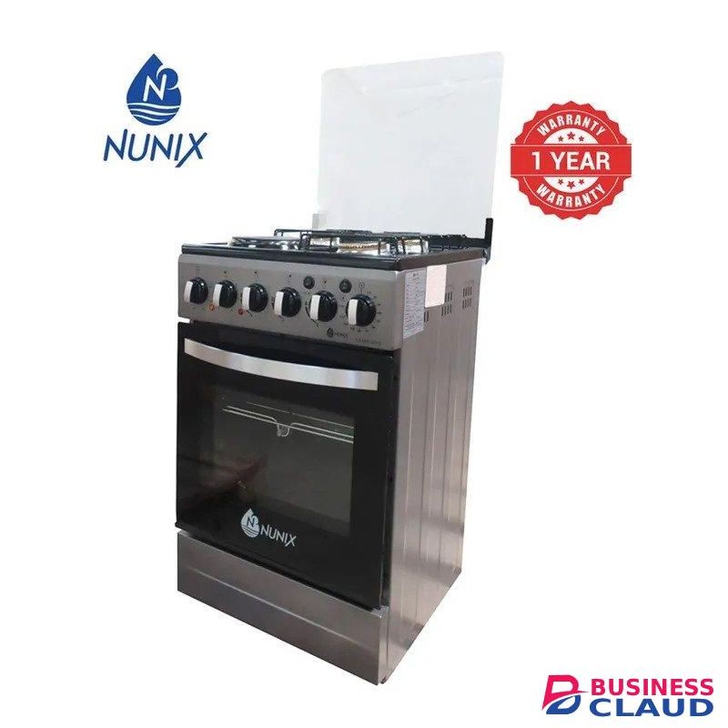 Nunix KZ-560-3G1E Free Standing 3 Gas Cooker+1 Hotplate With Electric Oven Cooker