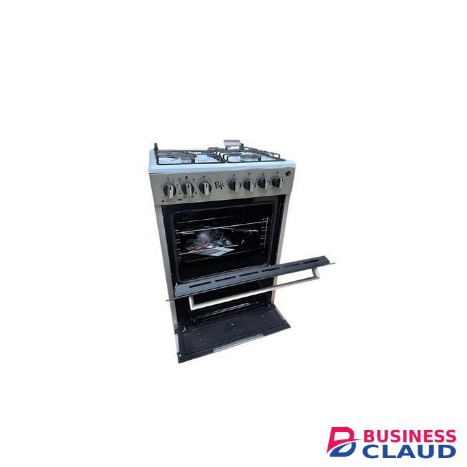 BJS Share this product Official Store SILVER (INOX) 60x60 3+1 Electric/Gas Cooker - W/ Turbo Fan - Oven 60L Capacity