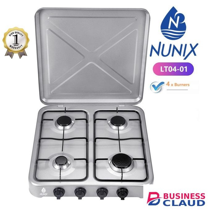 Nunix 4 Burner Table Top Gas Cooker Stove
