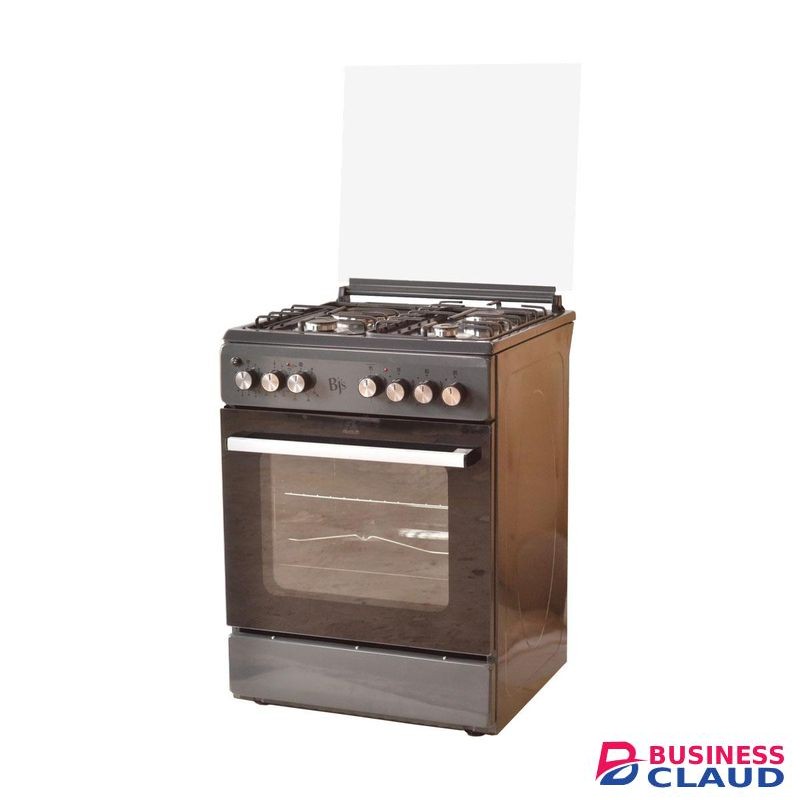 BJS ELEGANCE GREY 60x60 3+1 Electric/Gas Cooker w/ Turbo Fan Oven 60L Capacity
