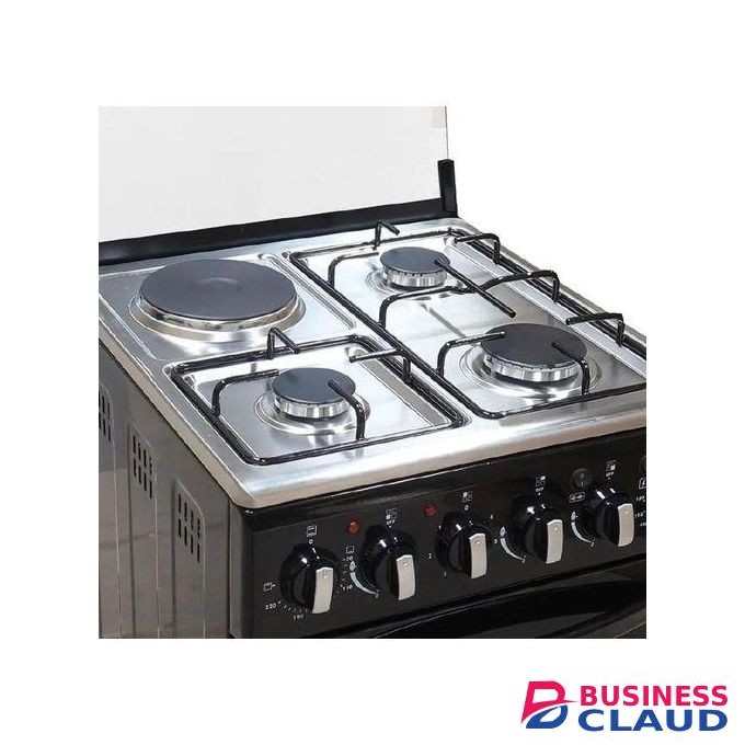 VOLSMART 50cm X 55cm, 3 Jet Pool Gas Burners + 1Electric HotPlate Cooker With Electric Oven(1YEAR WARRANTY)