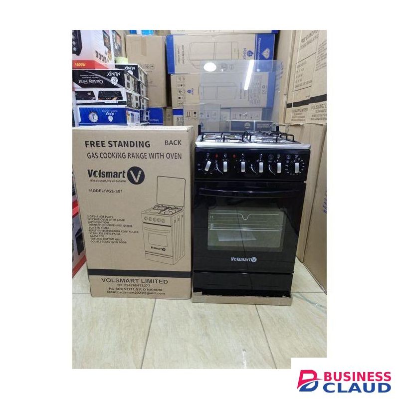VOLSMART COOKER 3gas +1 Electric Free Standing Cooker With Oven