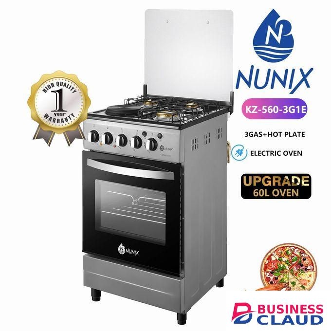 Nunix Gas+1 Electric FREE STANDING Cooker Burner Stove WITH ELECTRIC OVEN