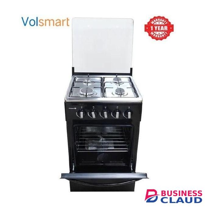 VOLSMART Jet Valve Gas Outlet 4 Burners Full Gas Free Standing Cooker with Gas Oven