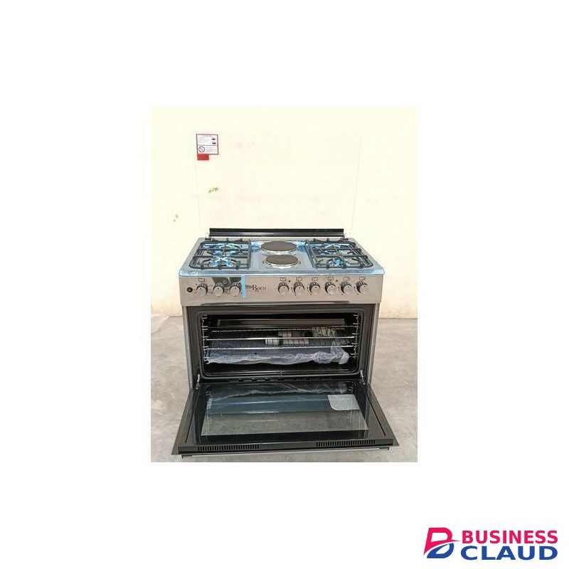 Roch 4 Gas Burners + 2 Electric Hotplates,Standing Cooker with electric oven