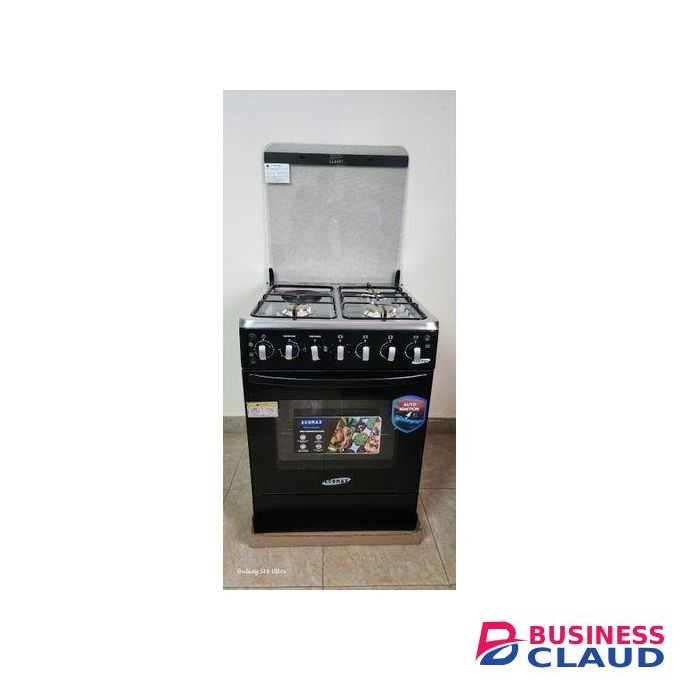 Ecomax 60 by 60 standing cooker with electric oven with free gifts 3 Gas + 1 hot plate
