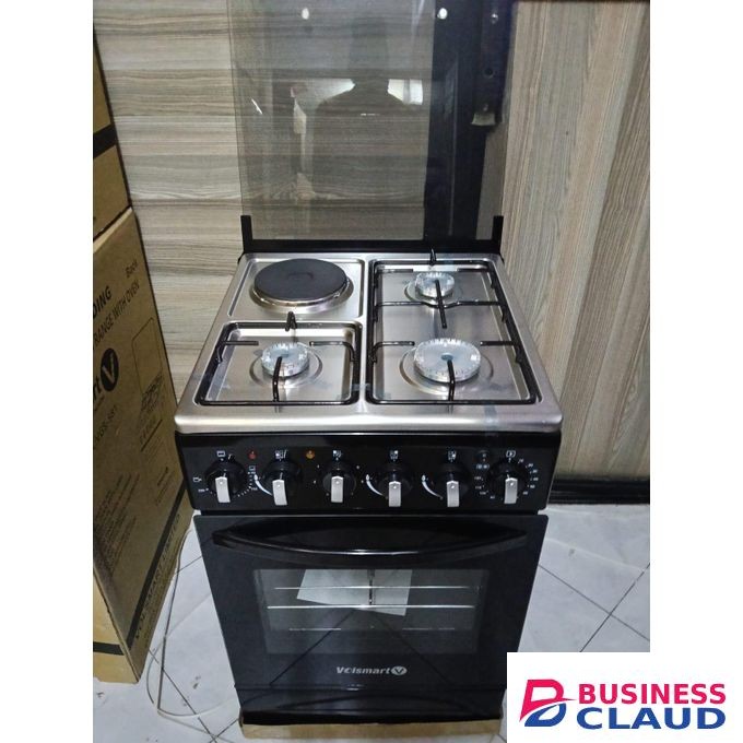 VOLSMART Cooker - 50*55, 3 Gas + 1 Hot Plate, Electric Oven, Rotisserie