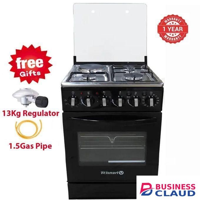 VOLSMART Standing Cooker 3 Gas + 1 Hot Plate+Electric Oven+FREE GIFTS