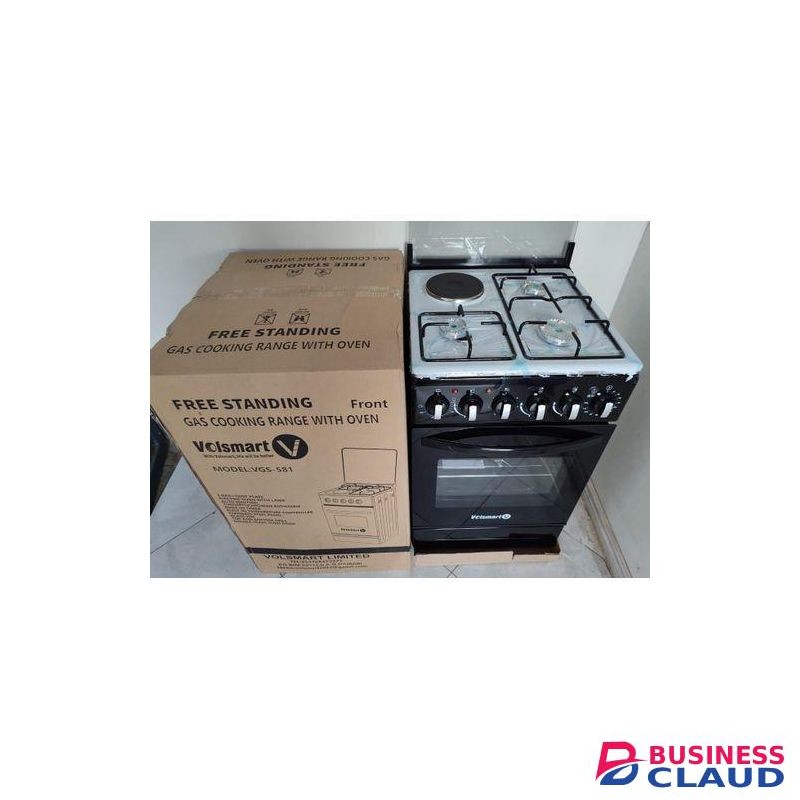 VOLSMART Standing Cooker 3 Gas + 1 Hot Plate+Electric Oven+FREE GIFTS