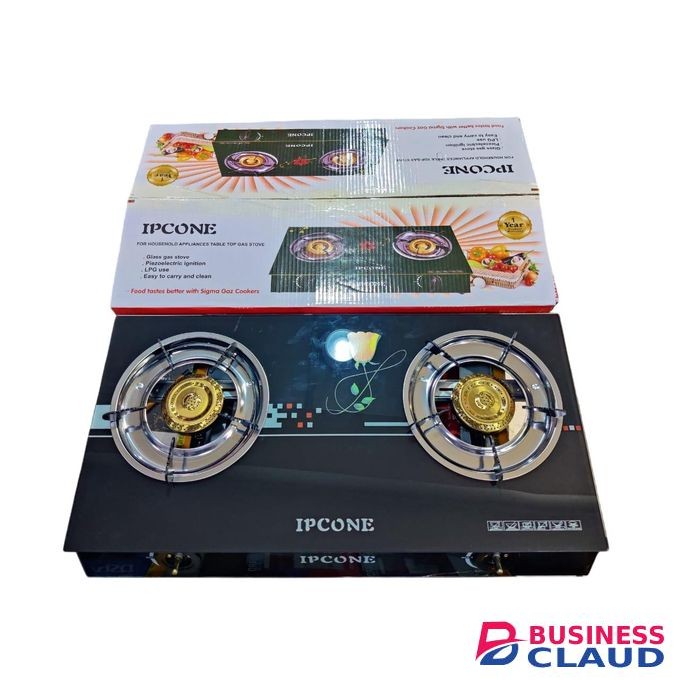 2 Gas Burner Table Top Glass Gas Cooker Stove