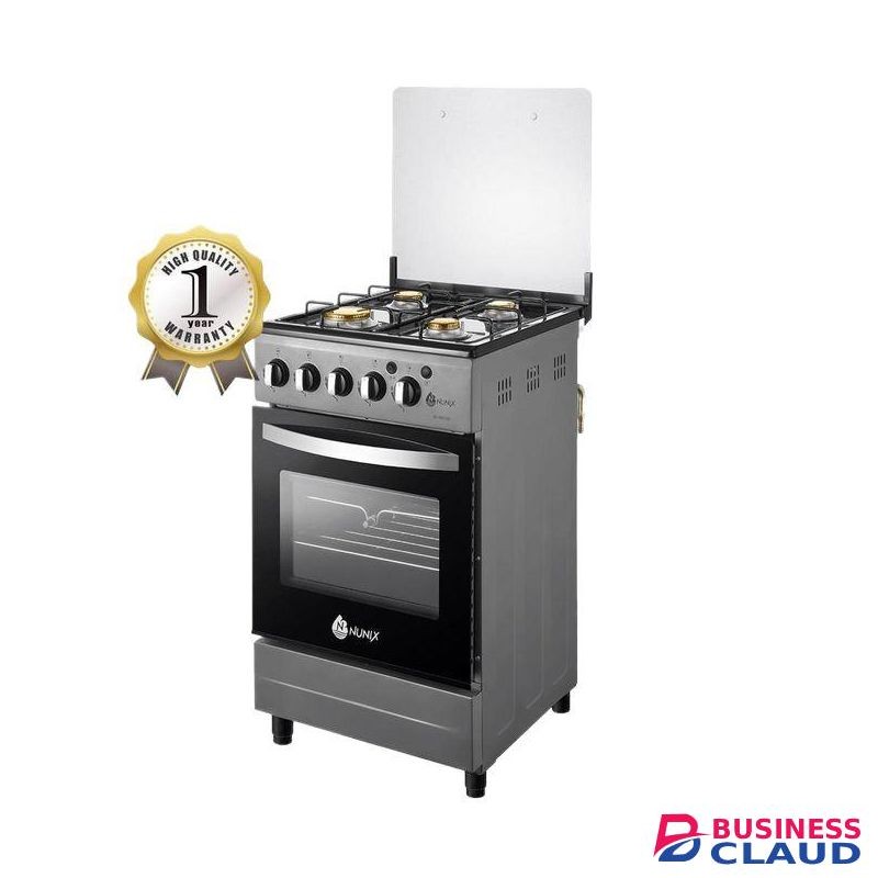 Nunix Cooker with Gas Oven, Full gas and Freestanding