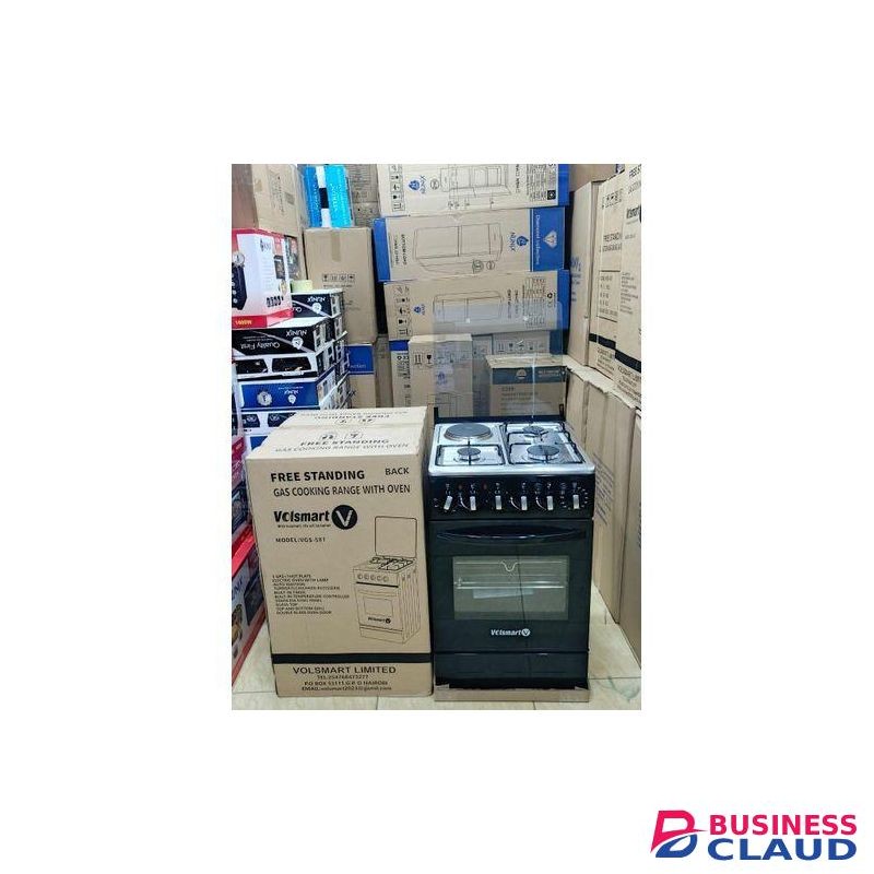 VOLSMART 3gas +1 electric Free Standing cooker with oven 50x55