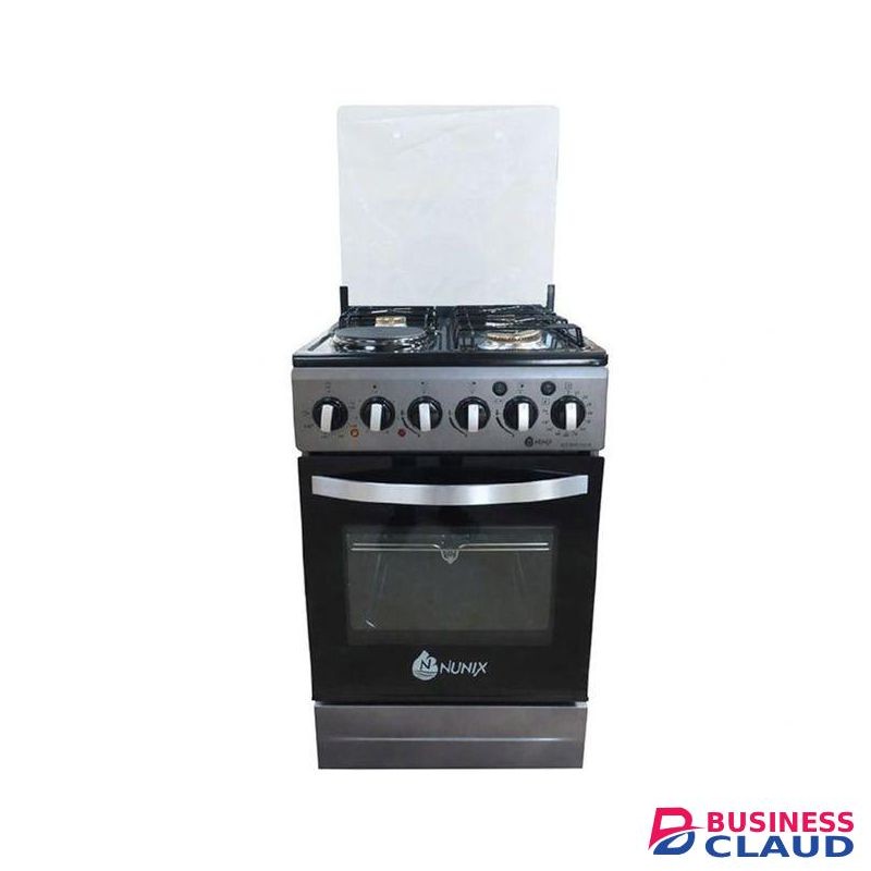 Nunix 50CM x 55CM 3 Gas +1 Electric Hotplate,FREE STANDING COOKER,Electric Oven
