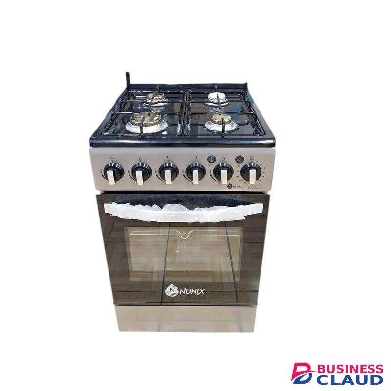 Nunix 4 Gas Burner Free Stand burner with oven cooker with Jet vulve
