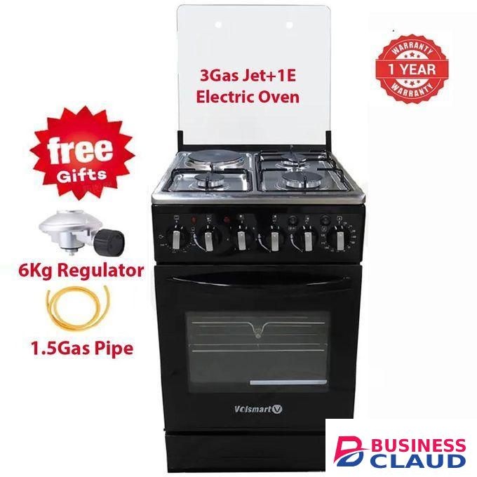 IPCONE 3gas +1 Jet Valve electric Free Standing cooker with electric oven