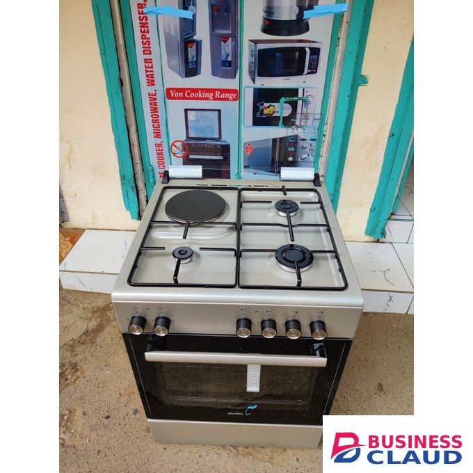 Simfer 60×60, 3Gas+1Electric Hotplate, JET Valves & Electric Oven Standing Cooker