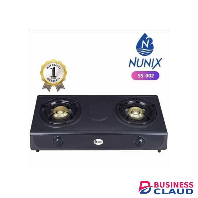 Nunix 2 Burner Gas Stove Cooker SS-002