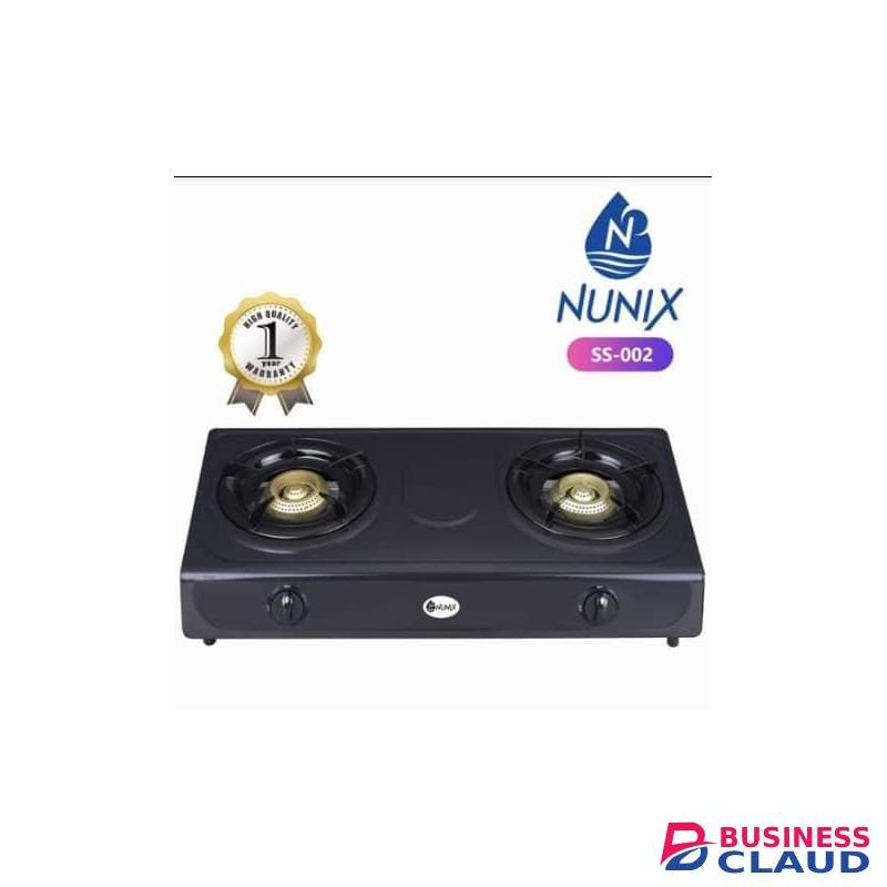 Nunix 2 Burner Gas Stove Cooker SS-002