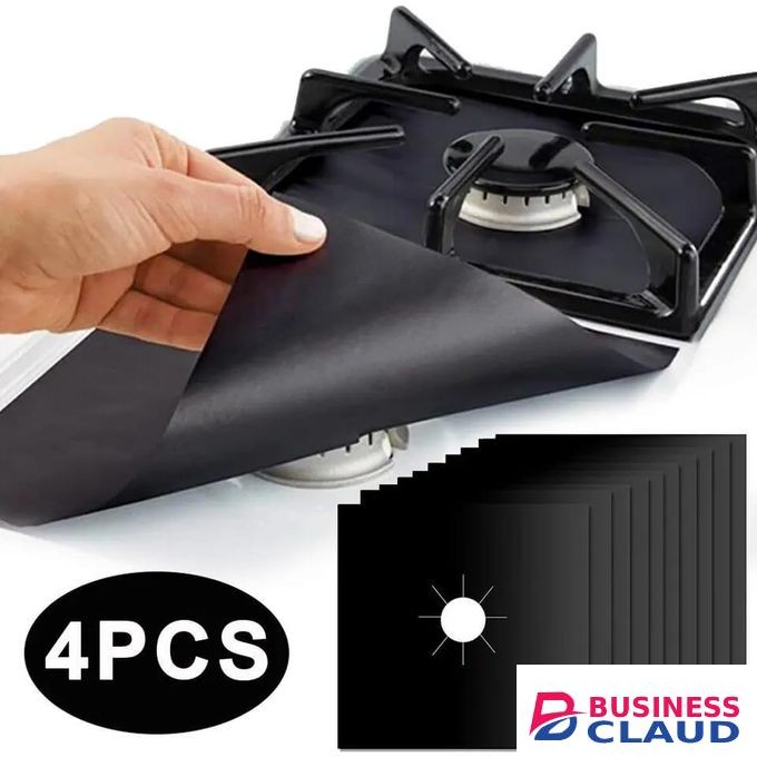 4PCS Stove Protector Cover Liner Gas Stove Protector Gas Stove Stovetop Burner Protector Kitchen Accessories Mat Cooker Cover – Non-Stick, Easy to Clean, Heat Resistant